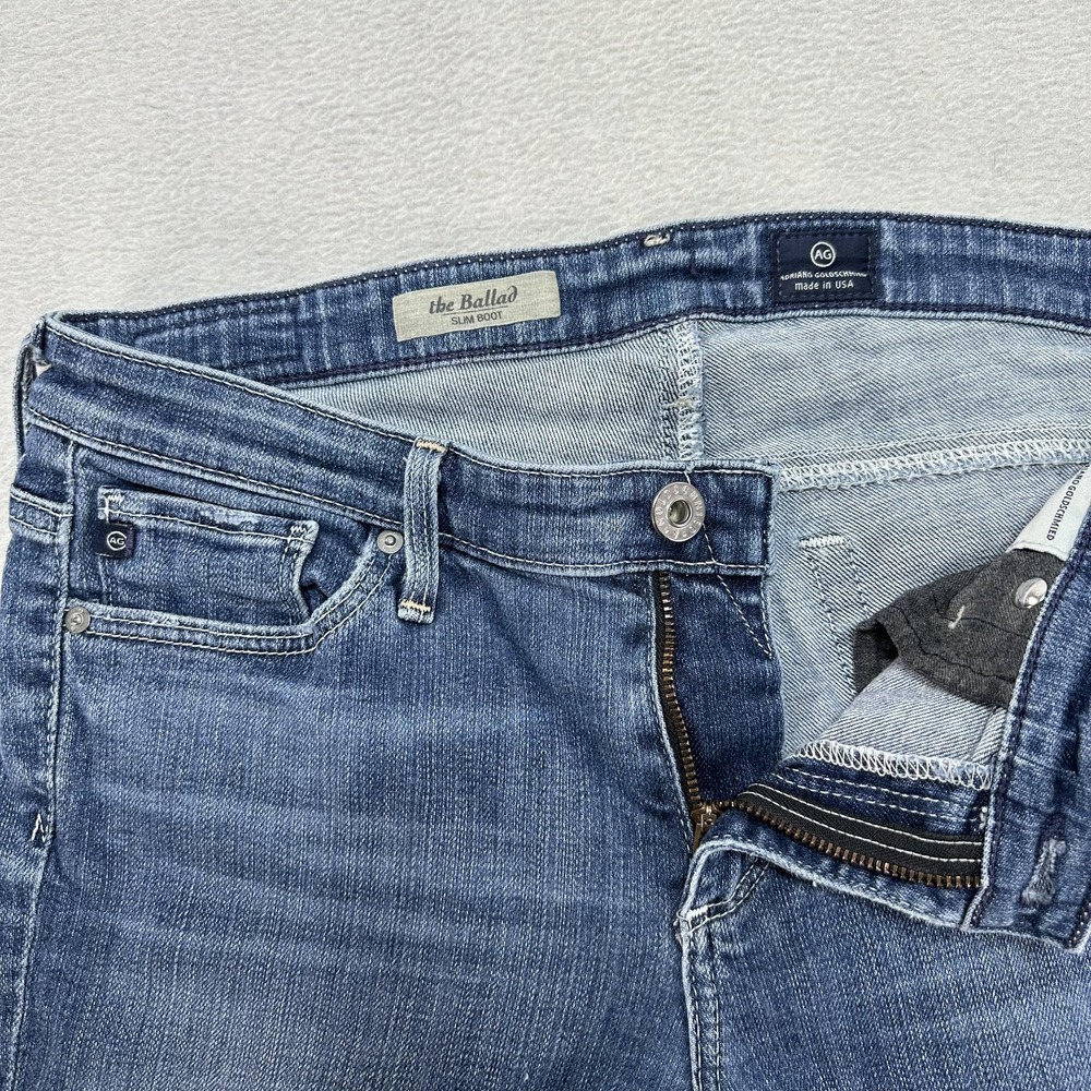 AG Adriano Goldschmied Women's Boot Cut Jeans — Medium Blue Wash - Picture 4 of 13